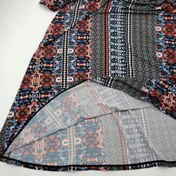 BCBGeneration Printed Mixed Media Swing Dress - Picture 5 of 8